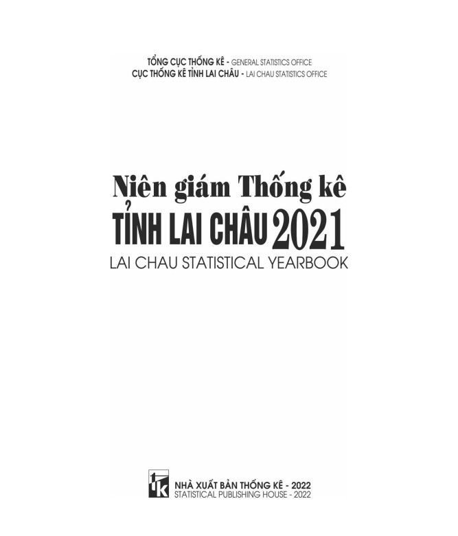 Niên giám thống kê tỉnh Lai Châu năm 2021