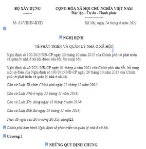 Nghị định 03/VBHN-BXD